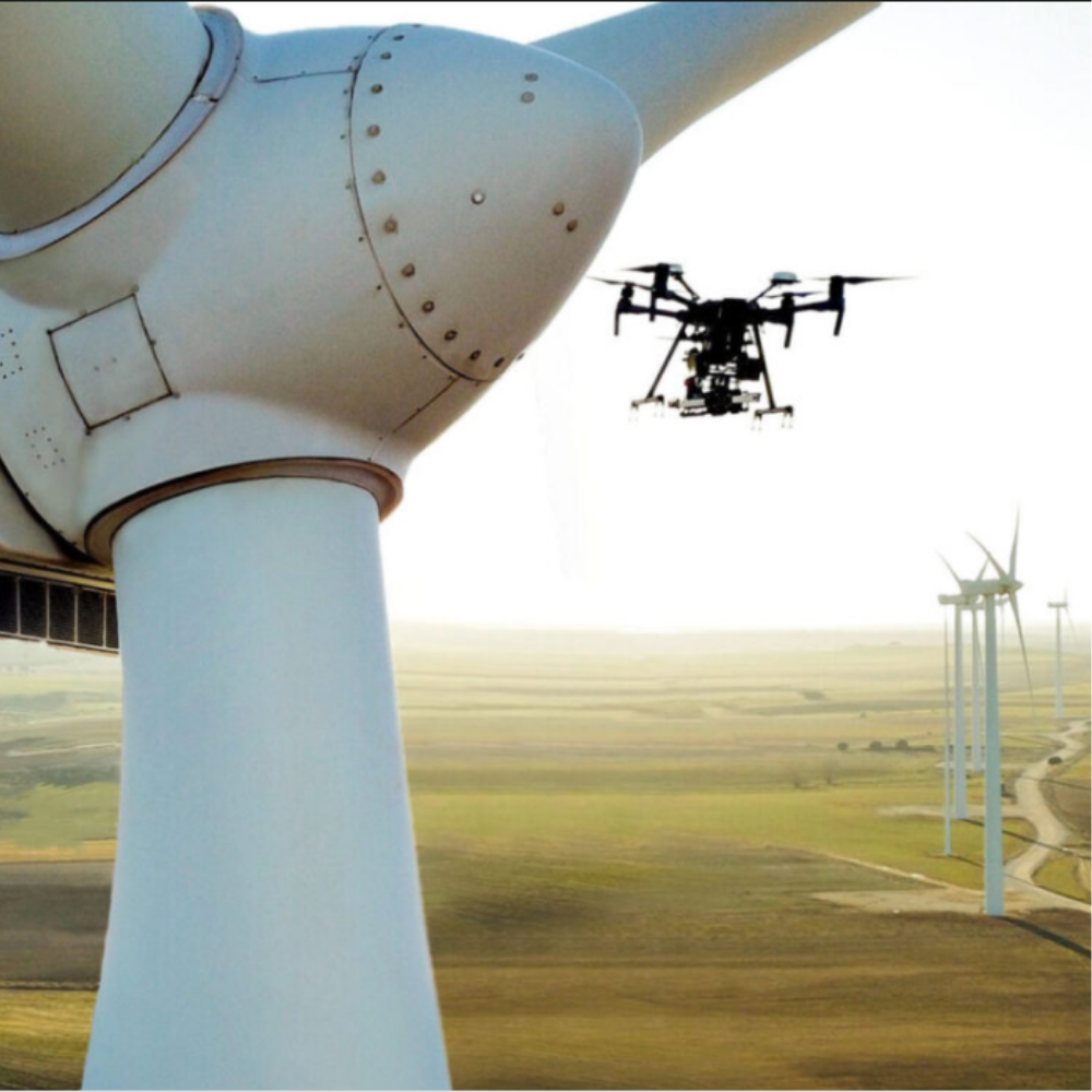 Wind turbine inspection using drone technology